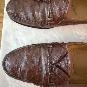 Elegant Brown Leather Loafers for Men